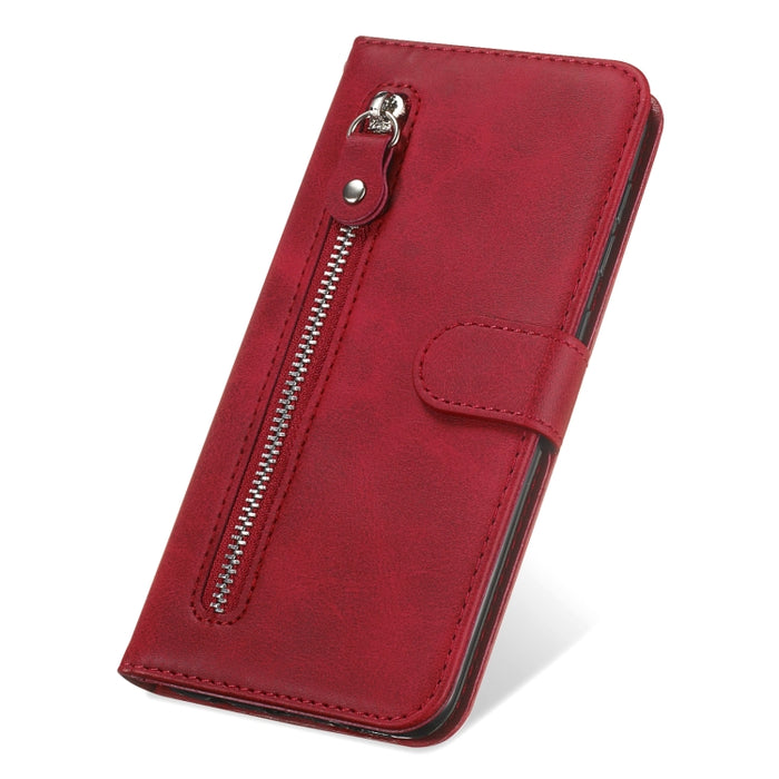 Estuche de cuero con tapa horizontal y cremallera con textura de becerro a la moda, For Xiaomi Redmi Note 11 4G(Global), For Xiaomi Redmi Note 11 Pro 4G, For OPPO Realme 9i/A36 4G/A96 4G/K10 4G/A76 4G / A36 4G / A76 4G(Global)                          ...