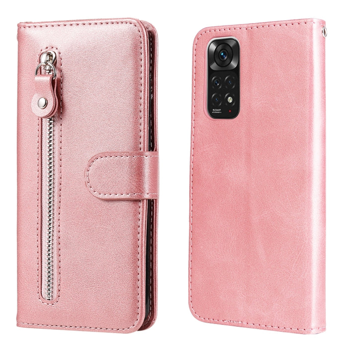 Estuche de cuero con tapa horizontal y cremallera con textura de becerro a la moda, For Xiaomi Redmi Note 11 4G(Global), For Xiaomi Redmi Note 11 Pro 4G, For OPPO Realme 9i/A36 4G/A96 4G/K10 4G/A76 4G / A36 4G / A76 4G(Global)                          ...