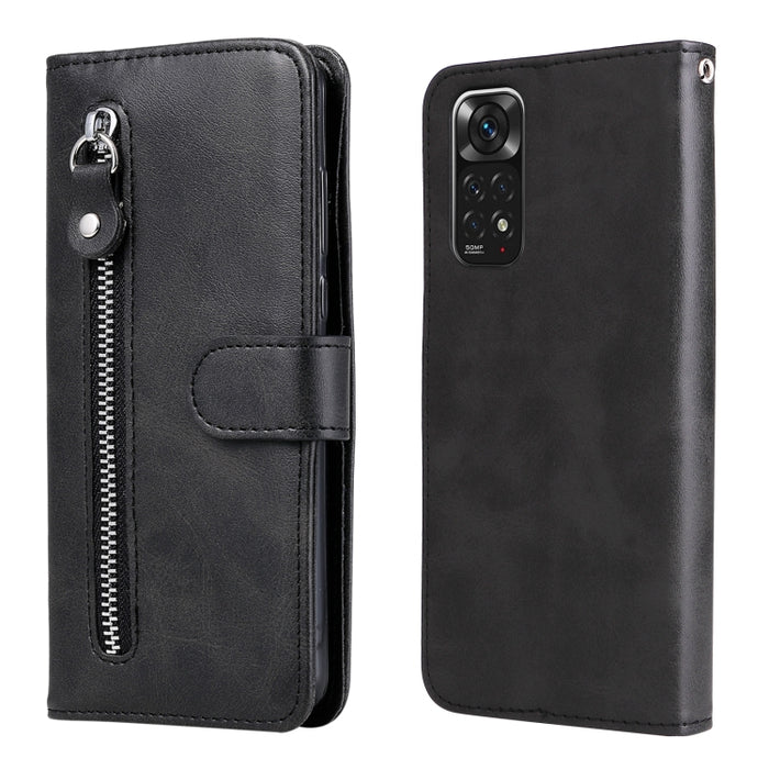 Estuche de cuero con tapa horizontal y cremallera con textura de becerro a la moda, For Xiaomi Redmi Note 11 4G(Global), For Xiaomi Redmi Note 11 Pro 4G, For OPPO Realme 9i/A36 4G/A96 4G/K10 4G/A76 4G / A36 4G / A76 4G(Global)                          ...