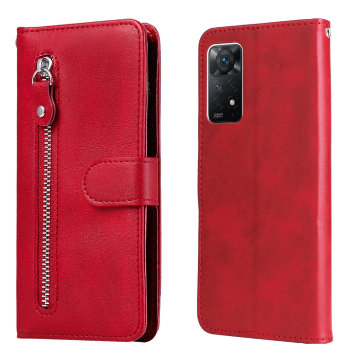 Estuche de cuero con tapa horizontal y cremallera con textura de becerro a la moda, For Xiaomi Redmi Note 11 4G(Global), For Xiaomi Redmi Note 11 Pro 4G, For OPPO Realme 9i/A36 4G/A96 4G/K10 4G/A76 4G / A36 4G / A76 4G(Global)                          ...
