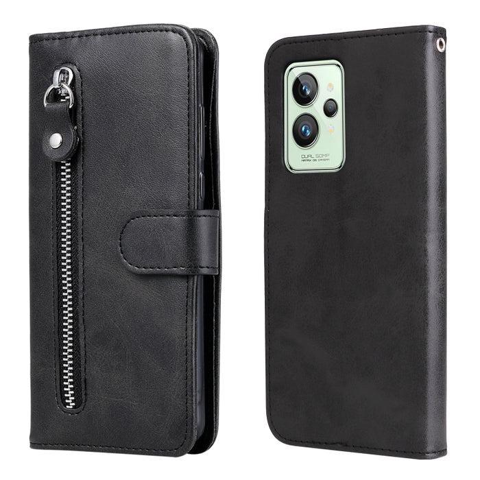 Estuche de cuero con tapa horizontal y cremallera con textura de becerro a la moda, For Xiaomi Redmi Note 11 4G(Global), For Xiaomi Redmi Note 11 Pro 4G, For OPPO Realme 9i/A36 4G/A96 4G/K10 4G/A76 4G / A36 4G / A76 4G(Global)                          ...