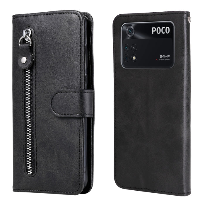 Estuche de cuero con tapa horizontal y cremallera con textura de becerro a la moda, For Xiaomi Redmi Note 11 4G(Global), For Xiaomi Redmi Note 11 Pro 4G, For OPPO Realme 9i/A36 4G/A96 4G/K10 4G/A76 4G / A36 4G / A76 4G(Global)                          ...