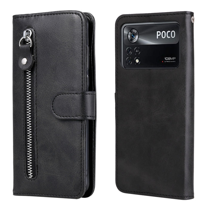 Estuche de cuero con tapa horizontal y cremallera con textura de becerro a la moda, For Xiaomi Redmi Note 11 4G(Global), For Xiaomi Redmi Note 11 Pro 4G, For OPPO Realme 9i/A36 4G/A96 4G/K10 4G/A76 4G / A36 4G / A76 4G(Global)                          ...