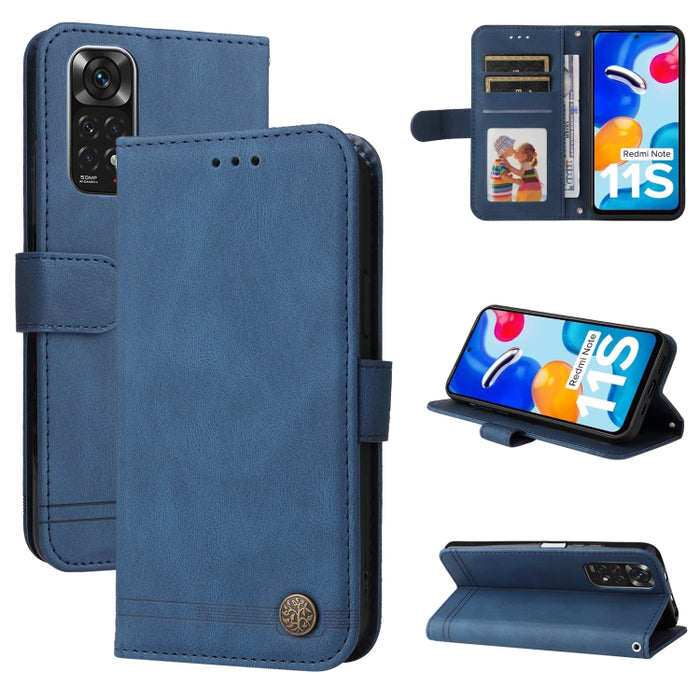 Skin Feel Life Tree Funda de cuero con tapa horizontal y botón de metal, For Xiaomi Redmi Note 11 4G(Global), For Xiaomi Redmi Note 11 Pro 4G, For OPPO Realme 9i / A36 4G / A76 4G(Global), For OPPO Realme GT2 Pro, For OPPO Realme 9 Pro+                ...