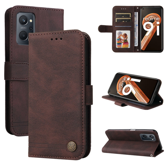 Skin Feel Life Tree Funda de cuero con tapa horizontal y botón de metal, For Xiaomi Redmi Note 11 4G(Global), For Xiaomi Redmi Note 11 Pro 4G, For OPPO Realme 9i / A36 4G / A76 4G(Global), For OPPO Realme GT2 Pro, For OPPO Realme 9 Pro+                ...