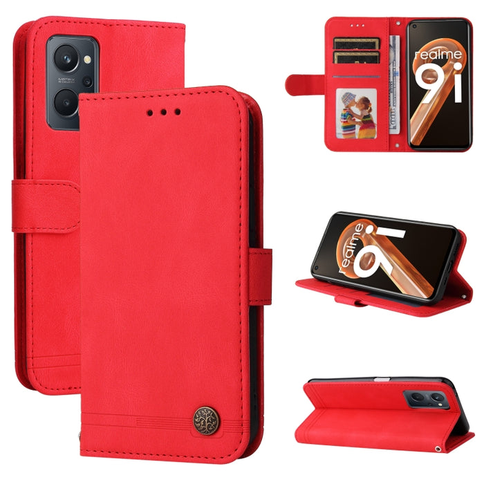 Skin Feel Life Tree Funda de cuero con tapa horizontal y botón de metal, For Xiaomi Redmi Note 11 4G(Global), For Xiaomi Redmi Note 11 Pro 4G, For OPPO Realme 9i / A36 4G / A76 4G(Global), For OPPO Realme GT2 Pro, For OPPO Realme 9 Pro+                ...