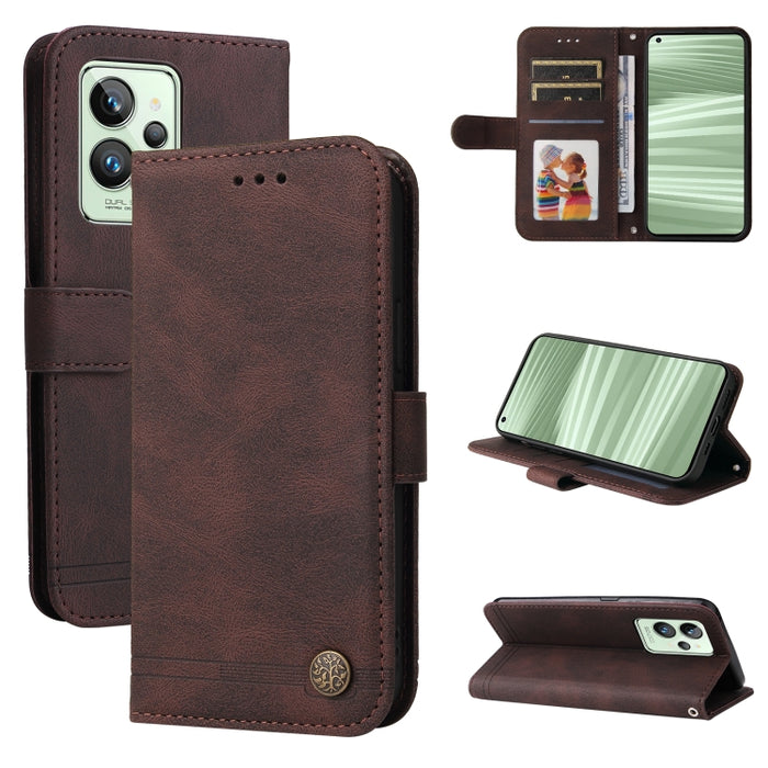 Skin Feel Life Tree Funda de cuero con tapa horizontal y botón de metal, For Xiaomi Redmi Note 11 4G(Global), For Xiaomi Redmi Note 11 Pro 4G, For OPPO Realme 9i / A36 4G / A76 4G(Global), For OPPO Realme GT2 Pro, For OPPO Realme 9 Pro+                ...