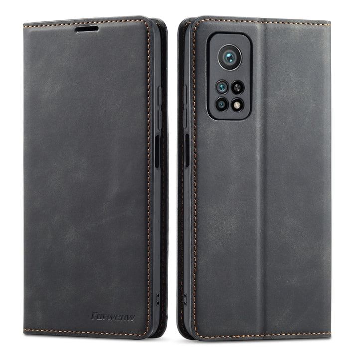 Forwenw Dream Series Funda para teléfono de cuero con fuerte magnetismo y borde de aceite, For Xiaomi Poco X4 Pro 5G, For Xiaomi Redmi Note 11 4G Global, For Xiaomi Redmi Note 11 Pro 4G Global