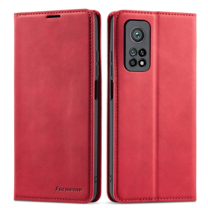 Forwenw Dream Series Funda para teléfono de cuero con fuerte magnetismo y borde de aceite, For Xiaomi Poco X4 Pro 5G, For Xiaomi Redmi Note 11 4G Global, For Xiaomi Redmi Note 11 Pro 4G Global