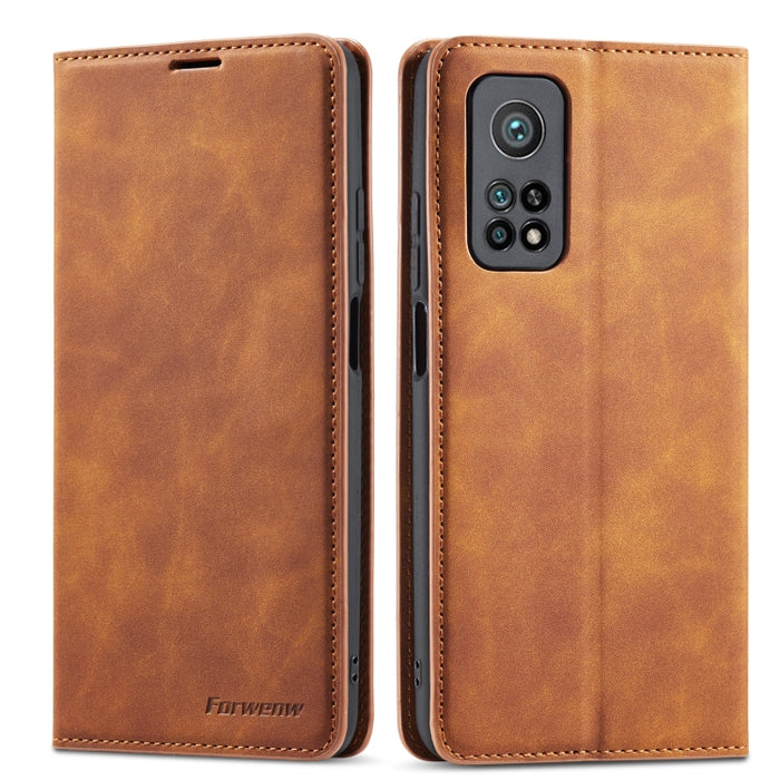 Forwenw Dream Series Funda para teléfono de cuero con fuerte magnetismo y borde de aceite, For Xiaomi Poco X4 Pro 5G, For Xiaomi Redmi Note 11 4G Global, For Xiaomi Redmi Note 11 Pro 4G Global