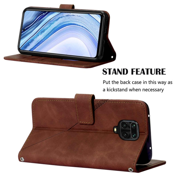 Estuche para teléfono de cuero con tapa en relieve 3D Crossbody, For Xiaomi Redmi Note 9 Pro/9 Pro Max/9S, For Xiaomi Redmi Note 9T, For Xiaomi Redmi Note 10 5G/10T 5G, For Xiaomi Redmi Note 10S / 10 4G, For Xiaomi Redmi Note 11 4G/Redmi 10/10 Prime   ...