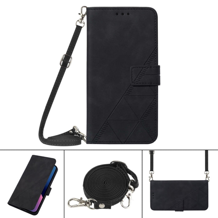 Estuche para teléfono de cuero con tapa en relieve 3D Crossbody, For Xiaomi Redmi Note 9 Pro/9 Pro Max/9S, For Xiaomi Redmi Note 9T, For Xiaomi Redmi Note 10 5G/10T 5G, For Xiaomi Redmi Note 10S / 10 4G, For Xiaomi Redmi Note 11 4G/Redmi 10/10 Prime   ...