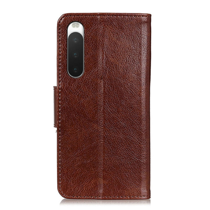 Estuche para teléfono de cuero con textura de napa, For Sony Xperia 10 IV/10 IIII, For Xiaomi Redmi Note 11E/Redmi 10 5G