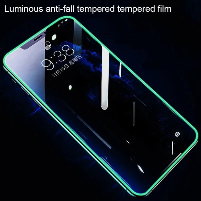 25 PCS Luminoso Airbag inastillable Película de vidrio templado