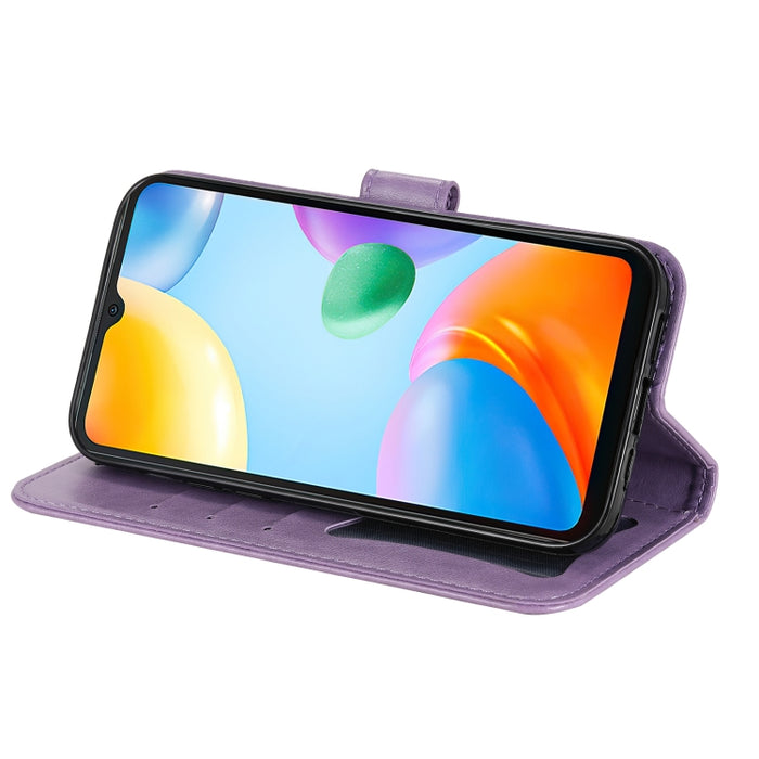 Estuche para teléfono de cuero con tapa en relieve de flores de 7 pétalos, For Xiaomi Redmi 10C 4G / Redmi 10 (India), For Xiaomi Poco X4 Pro 5G, For Honor 50 SE / Huawei nova 9 SE, For OPPO Find X5 Lite / Reno7 5G, For OPPO Find X5, For OPPO Find X5 P...