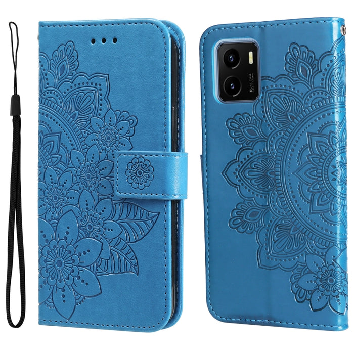 Estuche para teléfono de cuero con tapa en relieve de flores de 7 pétalos, For Xiaomi Redmi 10C 4G / Redmi 10 (India), For Xiaomi Poco X4 Pro 5G, For Honor 50 SE / Huawei nova 9 SE, For OPPO Find X5 Lite / Reno7 5G, For OPPO Find X5, For OPPO Find X5 P...