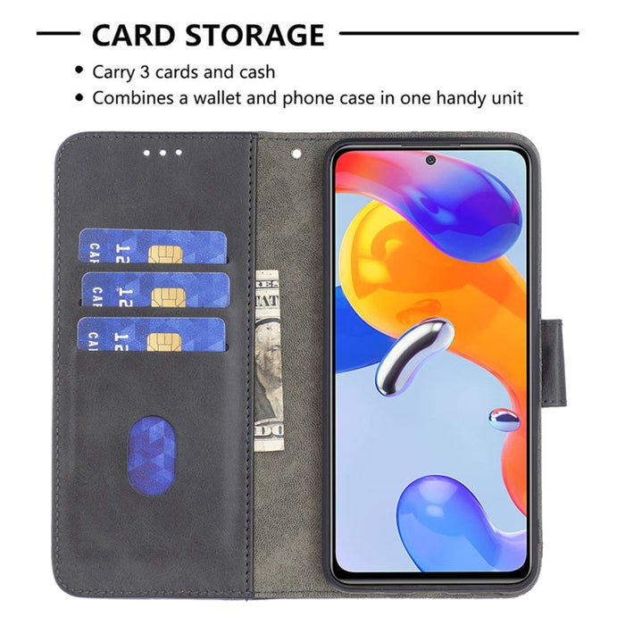 Estuche de cuero con textura de cocodrilo en color a juego, For Xiaomi Redmi Note 11 Pro International