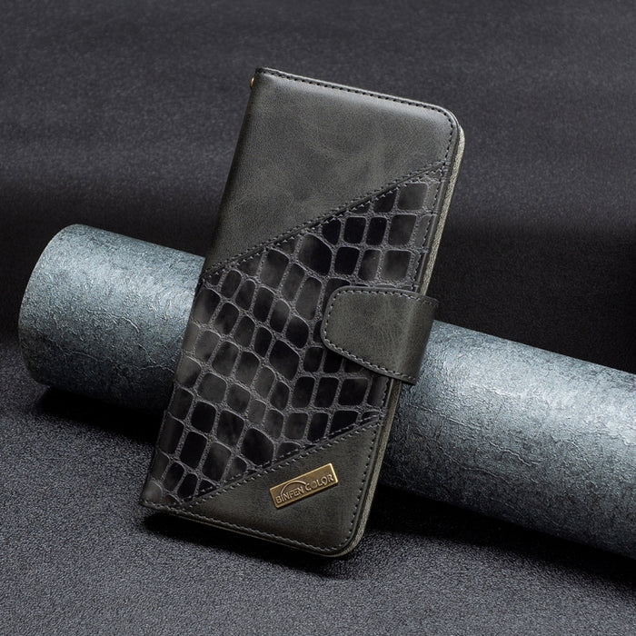 Estuche de cuero con textura de cocodrilo en color a juego, For Xiaomi Redmi Note 11 Pro International