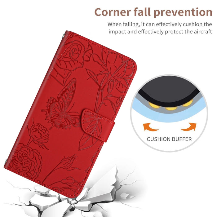Skin Feel Butterfly Peony Estuche para teléfono de cuero en relieve, For Xiaomi Redmi 8 / 8A, For Xiaomi Redmi 9, For Xiaomi Redmi 9A, For Xiaomi Redmi 9C, For Xiaomi Redmi 10 4G, For Xiaomi Redmi 10 5G / Note 11E, For Xiaomi Redmi 10C                 ...