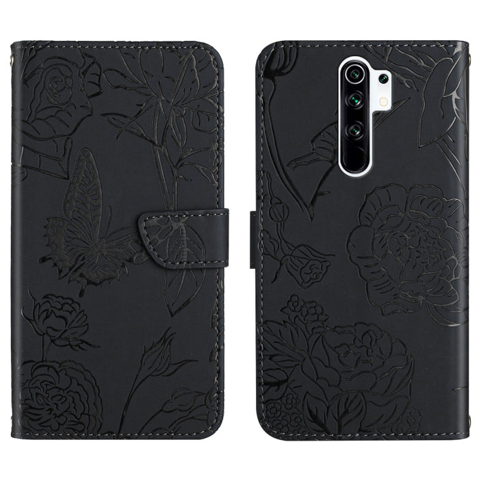 Skin Feel Butterfly Peony Estuche para teléfono de cuero en relieve, For Xiaomi Redmi 8 / 8A, For Xiaomi Redmi 9, For Xiaomi Redmi 9A, For Xiaomi Redmi 9C, For Xiaomi Redmi 10 4G, For Xiaomi Redmi 10 5G / Note 11E, For Xiaomi Redmi 10C                 ...
