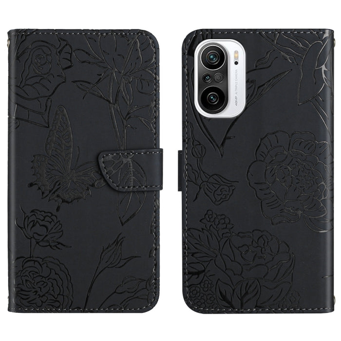 Skin Feel Butterfly Peony Estuche para teléfono de cuero en relieve, For Xiaomi Redmi 8 / 8A, For Xiaomi Redmi 9, For Xiaomi Redmi 9A, For Xiaomi Redmi 9C, For Xiaomi Redmi 10 4G, For Xiaomi Redmi 10 5G / Note 11E, For Xiaomi Redmi 10C                 ...