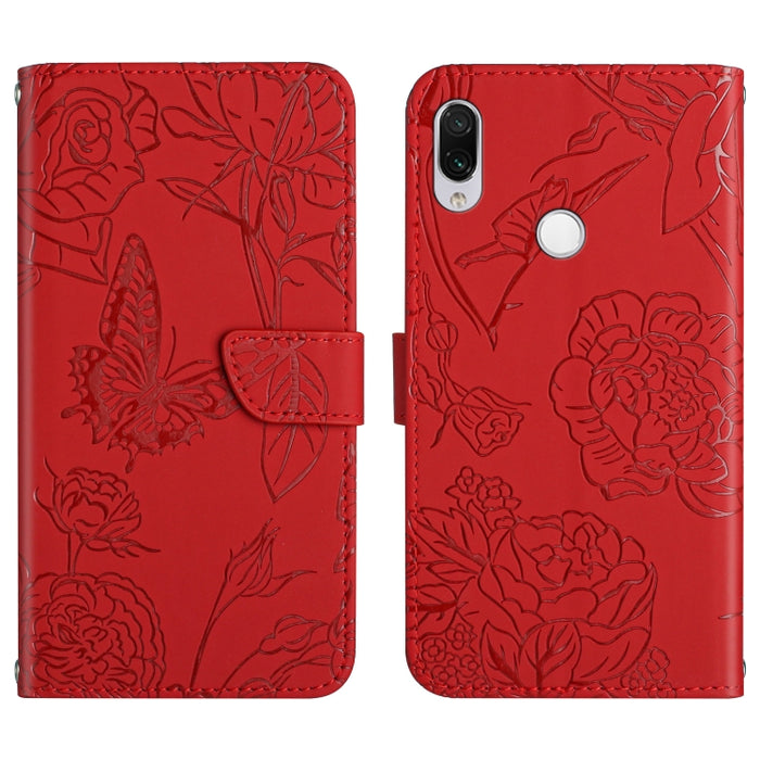 Skin Feel Butterfly Peony Estuche para teléfono de cuero en relieve, For Xiaomi Redmi 8 / 8A, For Xiaomi Redmi 9, For Xiaomi Redmi 9A, For Xiaomi Redmi 9C, For Xiaomi Redmi 10 4G, For Xiaomi Redmi 10 5G / Note 11E, For Xiaomi Redmi 10C                 ...