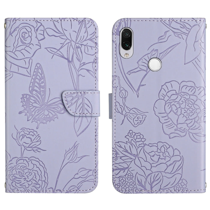 Skin Feel Butterfly Peony Estuche para teléfono de cuero en relieve, For Xiaomi Redmi 8 / 8A, For Xiaomi Redmi 9, For Xiaomi Redmi 9A, For Xiaomi Redmi 9C, For Xiaomi Redmi 10 4G, For Xiaomi Redmi 10 5G / Note 11E, For Xiaomi Redmi 10C                 ...