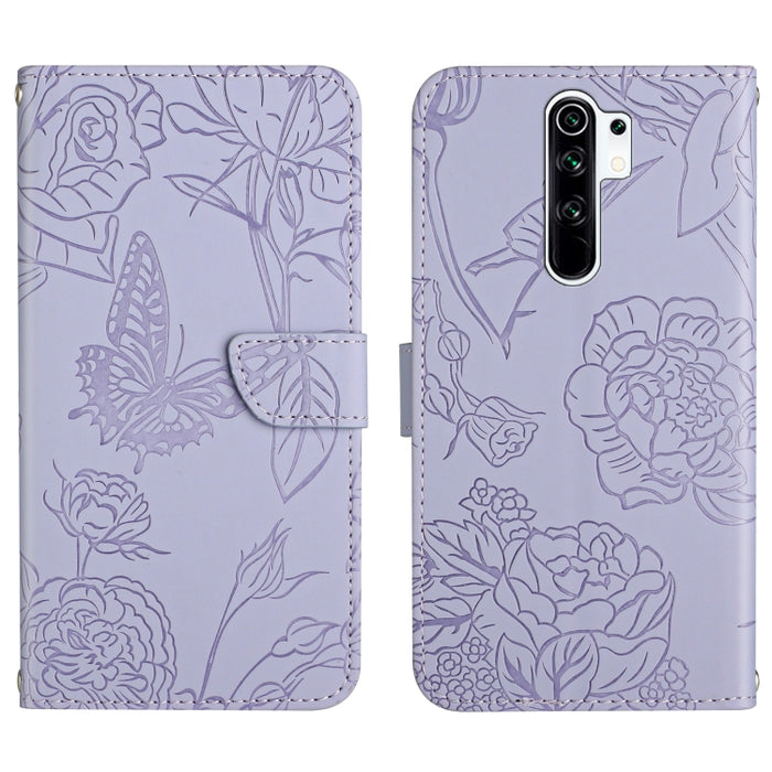 Skin Feel Butterfly Peony Estuche para teléfono de cuero en relieve, For Xiaomi Redmi 8 / 8A, For Xiaomi Redmi 9, For Xiaomi Redmi 9A, For Xiaomi Redmi 9C, For Xiaomi Redmi 10 4G, For Xiaomi Redmi 10 5G / Note 11E, For Xiaomi Redmi 10C                 ...