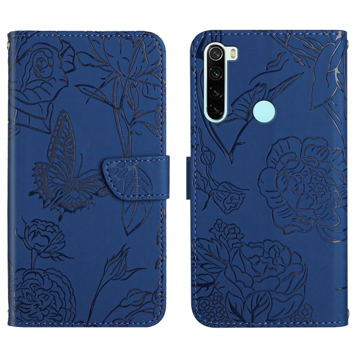 Skin Feel Butterfly Peony Estuche para teléfono de cuero en relieve, For Xiaomi Redmi 8 / 8A, For Xiaomi Redmi 9, For Xiaomi Redmi 9A, For Xiaomi Redmi 9C, For Xiaomi Redmi 10 4G, For Xiaomi Redmi 10 5G / Note 11E, For Xiaomi Redmi 10C                 ...