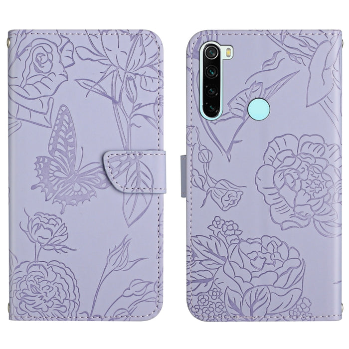 Skin Feel Butterfly Peony Estuche para teléfono de cuero en relieve, For Xiaomi Redmi 8 / 8A, For Xiaomi Redmi 9, For Xiaomi Redmi 9A, For Xiaomi Redmi 9C, For Xiaomi Redmi 10 4G, For Xiaomi Redmi 10 5G / Note 11E, For Xiaomi Redmi 10C                 ...