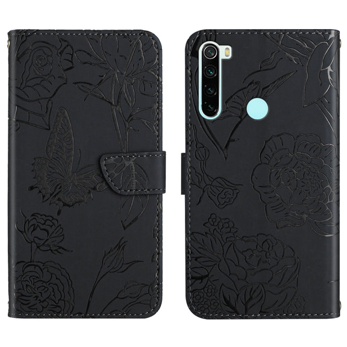 Skin Feel Butterfly Peony Estuche para teléfono de cuero en relieve, For Xiaomi Redmi 8 / 8A, For Xiaomi Redmi 9, For Xiaomi Redmi 9A, For Xiaomi Redmi 9C, For Xiaomi Redmi 10 4G, For Xiaomi Redmi 10 5G / Note 11E, For Xiaomi Redmi 10C                 ...