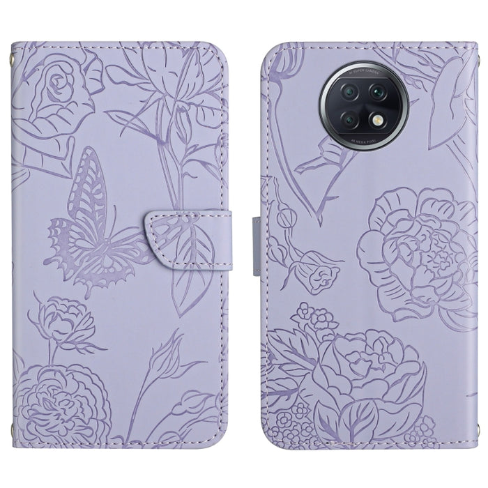 Skin Feel Butterfly Peony Estuche para teléfono de cuero en relieve, For Xiaomi Redmi 8 / 8A, For Xiaomi Redmi 9, For Xiaomi Redmi 9A, For Xiaomi Redmi 9C, For Xiaomi Redmi 10 4G, For Xiaomi Redmi 10 5G / Note 11E, For Xiaomi Redmi 10C                 ...