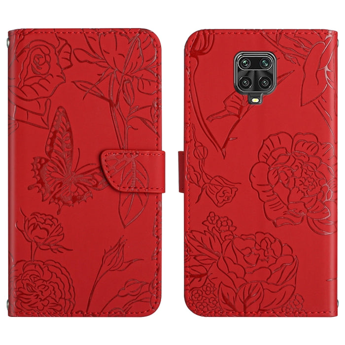 Skin Feel Butterfly Peony Estuche para teléfono de cuero en relieve, For Xiaomi Redmi 8 / 8A, For Xiaomi Redmi 9, For Xiaomi Redmi 9A, For Xiaomi Redmi 9C, For Xiaomi Redmi 10 4G, For Xiaomi Redmi 10 5G / Note 11E, For Xiaomi Redmi 10C                 ...