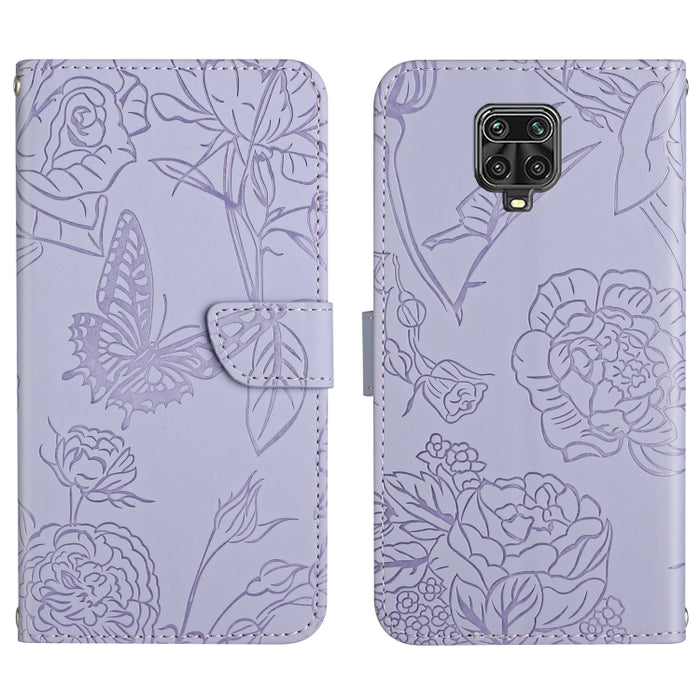 Skin Feel Butterfly Peony Estuche para teléfono de cuero en relieve, For Xiaomi Redmi 8 / 8A, For Xiaomi Redmi 9, For Xiaomi Redmi 9A, For Xiaomi Redmi 9C, For Xiaomi Redmi 10 4G, For Xiaomi Redmi 10 5G / Note 11E, For Xiaomi Redmi 10C                 ...