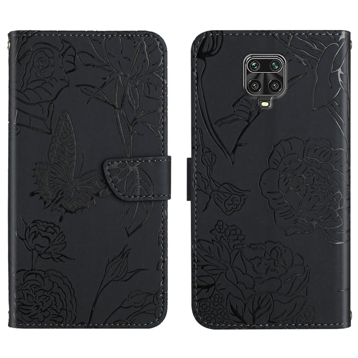 Skin Feel Butterfly Peony Estuche para teléfono de cuero en relieve, For Xiaomi Redmi 8 / 8A, For Xiaomi Redmi 9, For Xiaomi Redmi 9A, For Xiaomi Redmi 9C, For Xiaomi Redmi 10 4G, For Xiaomi Redmi 10 5G / Note 11E, For Xiaomi Redmi 10C                 ...