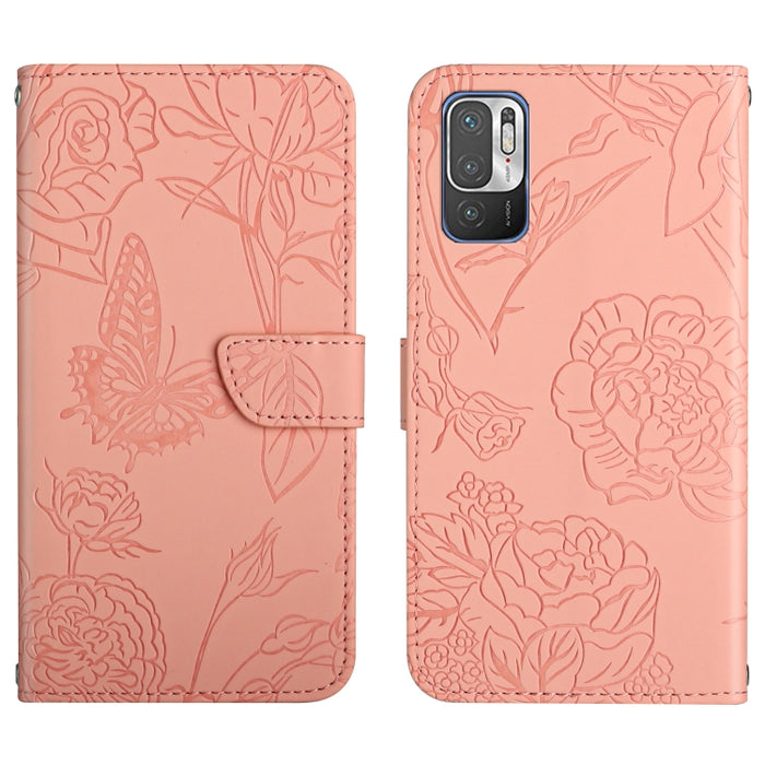 Skin Feel Butterfly Peony Estuche para teléfono de cuero en relieve, For Xiaomi Redmi 8 / 8A, For Xiaomi Redmi 9, For Xiaomi Redmi 9A, For Xiaomi Redmi 9C, For Xiaomi Redmi 10 4G, For Xiaomi Redmi 10 5G / Note 11E, For Xiaomi Redmi 10C                 ...