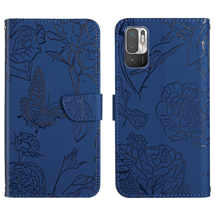 Skin Feel Butterfly Peony Estuche para teléfono de cuero en relieve, For Xiaomi Redmi 8 / 8A, For Xiaomi Redmi 9, For Xiaomi Redmi 9A, For Xiaomi Redmi 9C, For Xiaomi Redmi 10 4G, For Xiaomi Redmi 10 5G / Note 11E, For Xiaomi Redmi 10C                 ...
