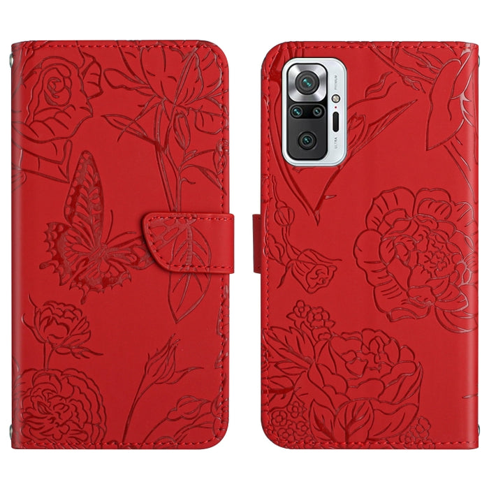 Skin Feel Butterfly Peony Estuche para teléfono de cuero en relieve, For Xiaomi Redmi 8 / 8A, For Xiaomi Redmi 9, For Xiaomi Redmi 9A, For Xiaomi Redmi 9C, For Xiaomi Redmi 10 4G, For Xiaomi Redmi 10 5G / Note 11E, For Xiaomi Redmi 10C                 ...