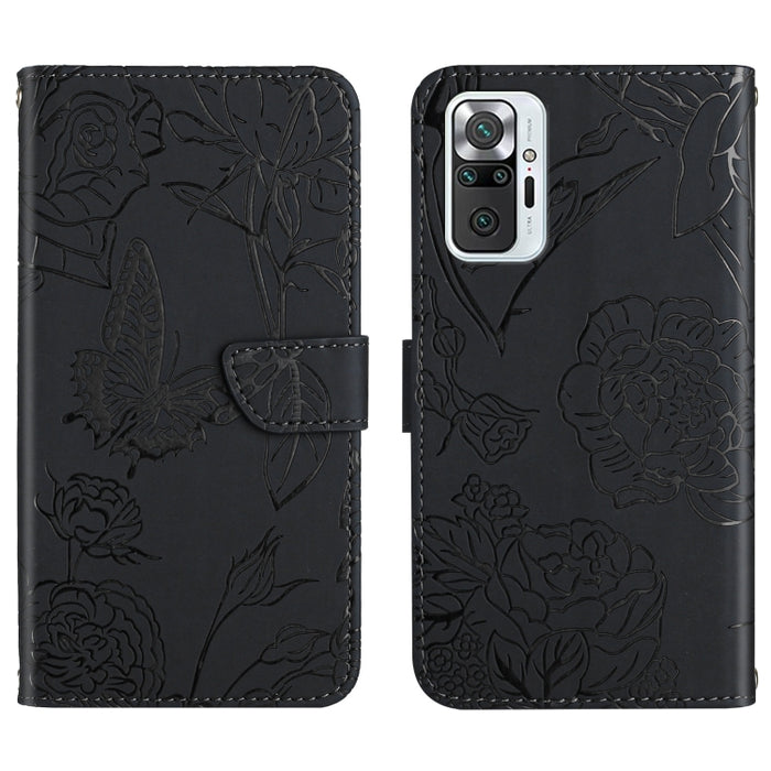 Skin Feel Butterfly Peony Estuche para teléfono de cuero en relieve, For Xiaomi Redmi 8 / 8A, For Xiaomi Redmi 9, For Xiaomi Redmi 9A, For Xiaomi Redmi 9C, For Xiaomi Redmi 10 4G, For Xiaomi Redmi 10 5G / Note 11E, For Xiaomi Redmi 10C                 ...