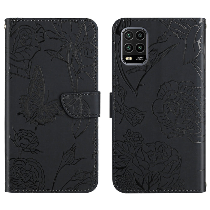 Skin Feel Butterfly Peony Estuche para teléfono de cuero en relieve, For Xiaomi Redmi Note 11S, For Xiaomi Redmi Note 11 5G Chinese Version, For Xiaomi Redmi Note 11 Pro Foreign Version, For Xiaomi Redmi Note 11 Pro / Poco M4 Pro 5G                    ...