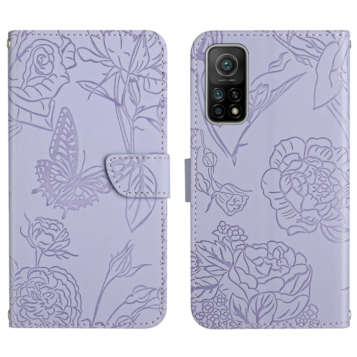 Skin Feel Butterfly Peony Estuche para teléfono de cuero en relieve, For Xiaomi Redmi Note 11S, For Xiaomi Redmi Note 11 5G Chinese Version, For Xiaomi Redmi Note 11 Pro Foreign Version, For Xiaomi Redmi Note 11 Pro / Poco M4 Pro 5G                    ...