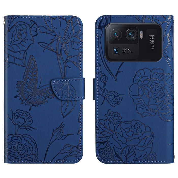 Skin Feel Butterfly Peony Estuche para teléfono de cuero en relieve, For Xiaomi Redmi Note 11S, For Xiaomi Redmi Note 11 5G Chinese Version, For Xiaomi Redmi Note 11 Pro Foreign Version, For Xiaomi Redmi Note 11 Pro / Poco M4 Pro 5G                    ...