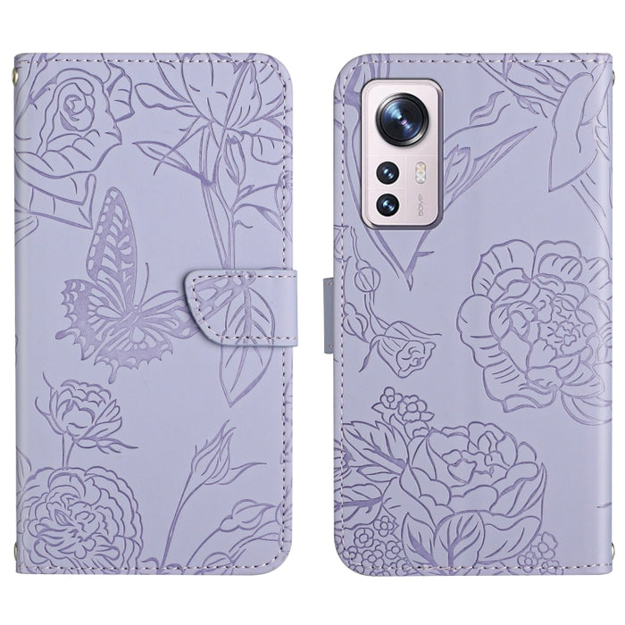 Skin Feel Butterfly Peony Estuche para teléfono de cuero en relieve, For Xiaomi Redmi Note 11S, For Xiaomi Redmi Note 11 5G Chinese Version, For Xiaomi Redmi Note 11 Pro Foreign Version, For Xiaomi Redmi Note 11 Pro / Poco M4 Pro 5G                    ...