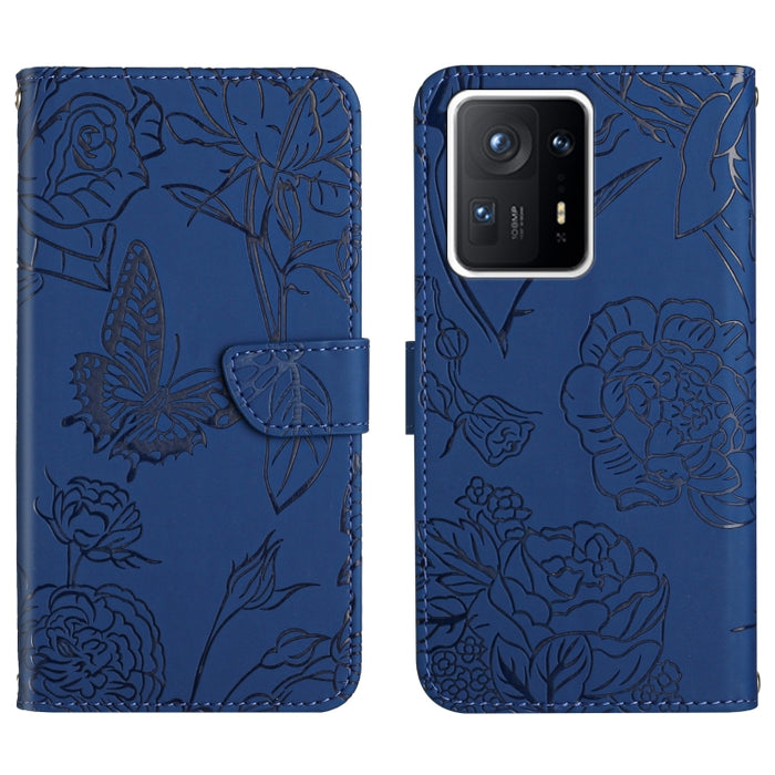 Skin Feel Butterfly Peony Estuche para teléfono de cuero en relieve, For Xiaomi Redmi Note 11S, For Xiaomi Redmi Note 11 5G Chinese Version, For Xiaomi Redmi Note 11 Pro Foreign Version, For Xiaomi Redmi Note 11 Pro / Poco M4 Pro 5G                    ...