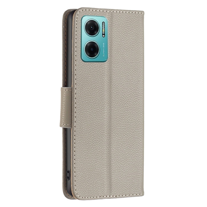 Estuche para teléfono de cuero de color puro con textura de litchi, For Xiaomi Redmi 10 5G / Note 11E, For Xiaomi Redmi 10C