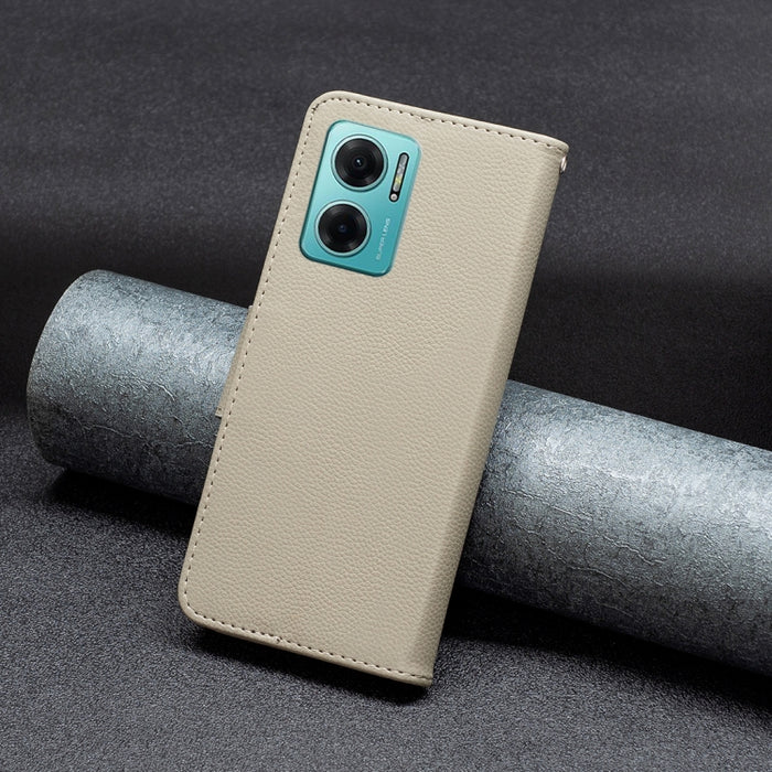 Estuche para teléfono de cuero de color puro con textura de litchi, For Xiaomi Redmi 10 5G / Note 11E, For Xiaomi Redmi 10C