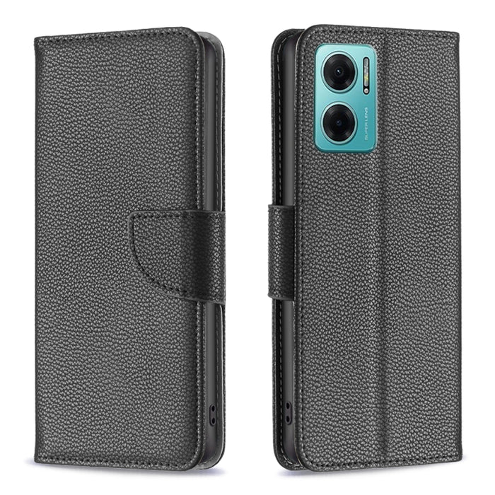 Estuche para teléfono de cuero de color puro con textura de litchi, For Xiaomi Redmi 10 5G / Note 11E, For Xiaomi Redmi 10C