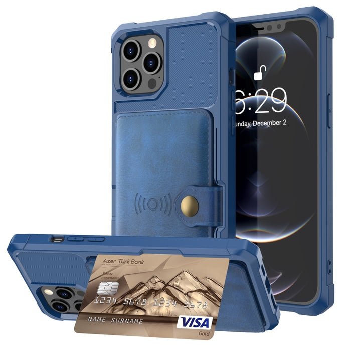 Estuche de cuero para tarjeta de billetera magnética