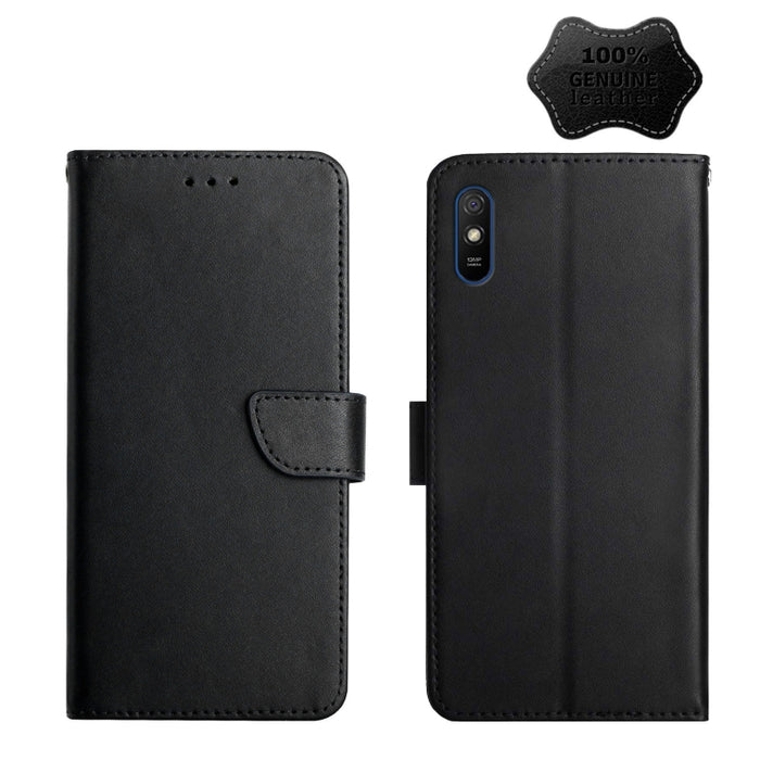 Estuche para teléfono con tapa horizontal a prueba de huellas dactilares de cuero genuino, For Xiaomi Redmi K30 Pro, For Xiaomi Redmi K40, For Xiaomi Mi Mix 4, For Xiaomi Poco X3 GT, For Xiaomi Redmi 8, For Xiaomi Redmi 9, For Xiaomi Redmi 9A          ...