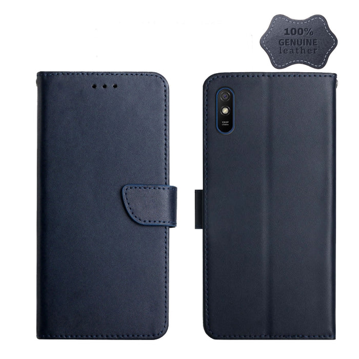 Estuche para teléfono con tapa horizontal a prueba de huellas dactilares de cuero genuino, For Xiaomi Redmi K30 Pro, For Xiaomi Redmi K40, For Xiaomi Mi Mix 4, For Xiaomi Poco X3 GT, For Xiaomi Redmi 8, For Xiaomi Redmi 9, For Xiaomi Redmi 9A          ...